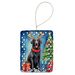 Curly-Coated Retriever Christmas Reindeer Porcelain Ornament Christmas Tree Hanging Decorations For Home Christmas Holiday, Rectangle, Gift, Multicolor_maomaolike.com