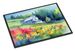 Massachusetts Mayflowers In Watercolor Doormat Front Door Mat Indoor Outdoor Rugs For Entryway, Non Slip Washable Low Pile, 24H X 36W_maomaolike.com