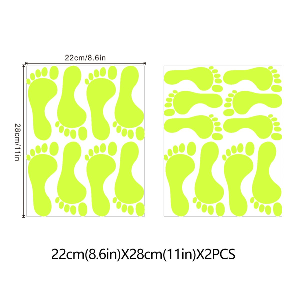 YY543 Glow-in-the-Dark Foot Luminous Floor Living Room Bedroom Corridor Decorative Wall Stickers_maomaolike.com