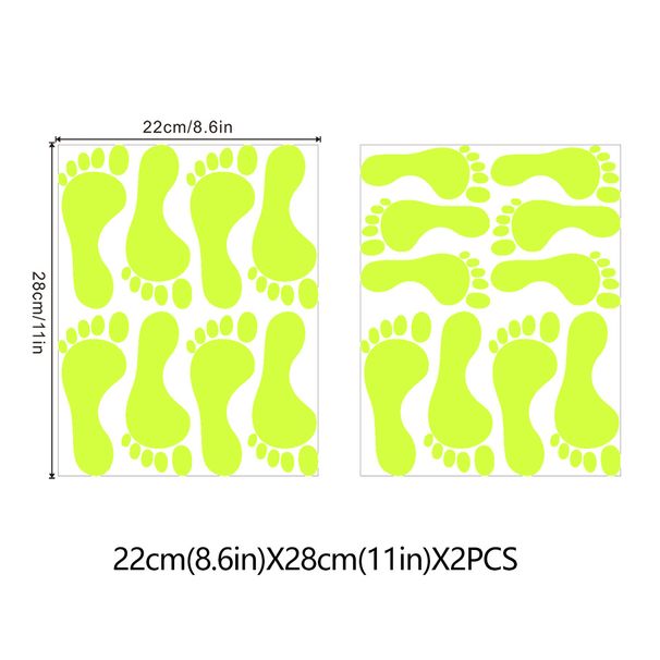 YY543 Glow-in-the-Dark Foot Luminous Floor Living Room Bedroom Corridor Decorative Wall Stickers_maomaolike.com