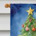 English Springer Spaniel Christmas Reindeer House Flag Large Porch Sleeve Pole Decorative Outside Yard Banner Artwork Wall Hanging, Polyester, House Size, Multicolor_maomaolike.com