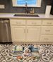 White Poodle The Chef Memory Foam Kitchen Mat Machine Washable Anti-Fatigue Mat Cushion Comfort Bath Mat Or Kitchen Rug_maomaolike.com