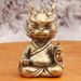 Brass One Finger Wealth Ornament National Trend Zodiac King God Auspicious Office Little Dragon Retro Gift_maomaolike.com