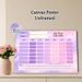 School Timetable Painting Poster, Dreamy Pastel Pink-purple Starry Style Poster, Practical Layout To Organize Class Schedules, Suitable For Study Room_maomaolike.com