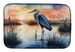 Blue Heron Setting Sun Dish Drying Mat Absorbent Dish Drying Mat Pad For Kitchen Counter Dish Drainer Mat For Countertop, 14 X 21", Multicolor_maomaolike.com