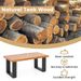 Premium Teak Wood Patio Table With River-Inspired Epoxy Tabletop – Durable, Waterproof & Stylish Outdoor Coffee Table For Garden, Poolside_maomaolike.com