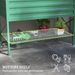 Galvanized Raised Garden Bed, Metal Planter Box With Legs, Storage Shelf And Bed Liner, Green_maomaolike.com