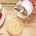 1pc White Hand Pulled In The Kitchen Palm Multi Functional Food Grinder Shredding Machine Garlic Puller_maomaolike.com