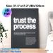 Inspirational "Trust The Process" Painting Poster, Minimalist Dark-toned Typographic Poster, Motivational Message To Foster Patience And Confidence_maomaolike.com