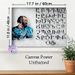 Ancient Alphabet Themed Painting Poster, Vintage Stylized Bearded Figure With Traditional Script Poster, Cultural Artistic Decor Ideal For Study Room_maomaolike.com