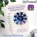 Sound Healing Frequencies Painting Poster, Informative Starry-themed Chakra Chart Poster, Educational Guide For Energy Healing Knowledge, Ideal For_maomaolike.com