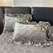 European Style Solid Color Quilted Lace Milk Bedspread Skirt Non-Slip Mattress Baby Velvet Bed Dust Cover_maomaolike.com