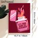 Pink Lighter Themed Painting Poster, Vibrant Cartoon-style Flaming Pink Lighter Poster, Eye-catching Wall Decor For Bedroom, Living Room_maomaolike.com