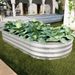 2Pcs 6x3x1ft Raised Garden Bed Kit, Galvanized Planter Raised Garden Beds For Outdoor For Vegetables,Flowers &Herbs, Heavy Duty, Rust-Resistant, Easy Assembly_maomaolike.com