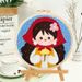 Russian Punch Needle Handmade Kit Cross Yarn Embroidery Couple_maomaolike.com