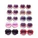 New Sparkling Pink Children's Cartoon Love Baby Sunglasses Female Cute Style UV400 Sunshade Mirror_maomaolike.com