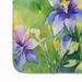 Colorado Rocky Mountain Columbine In Watercolor Memory Foam Kitchen Mat Machine Washable Anti-Fatigue Mat Cushion Comfort Bath Mat Or Kitchen Rug_maomaolike.com