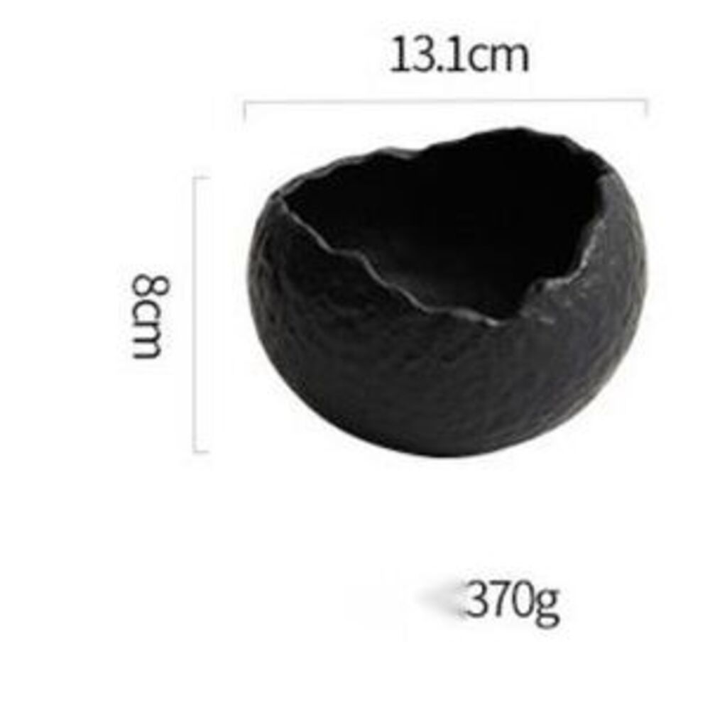 White Ceramic Soup Household Japanese Style Irregular Deep Dessert Creative Fruit Salad Bowl_maomaolike.com