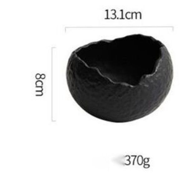 White Ceramic Soup Household Japanese Style Irregular Deep Dessert Creative Fruit Salad Bowl_maomaolike.com