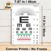 Eye Chart Painting Poster, Clear Monochrome Visual Acuity Test Poster, Practical For Vision Screening, Suitable For Clinics And Healthcare Spaces_maomaolike.com