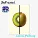 Kiwi Fruit Painting Poster, Fresh Vibrant Split Design Poster, Half Sliced & Whole Kiwi Artwork, Eye-catching Wall Decor Ideal For Kitchen, Dining_maomaolike.com