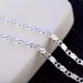 Fashion 18K Gold 2MM 16/18/20/22/24/26/28/30 Inch Side Chain For Women Men Jewelry 925 Silver Necklace_maomaolike.com