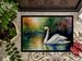 Swan Doormat Front Door Mat Indoor Outdoor Rugs For Entryway, Non Slip Washable Low Pile, 24H X 36W_maomaolike.com