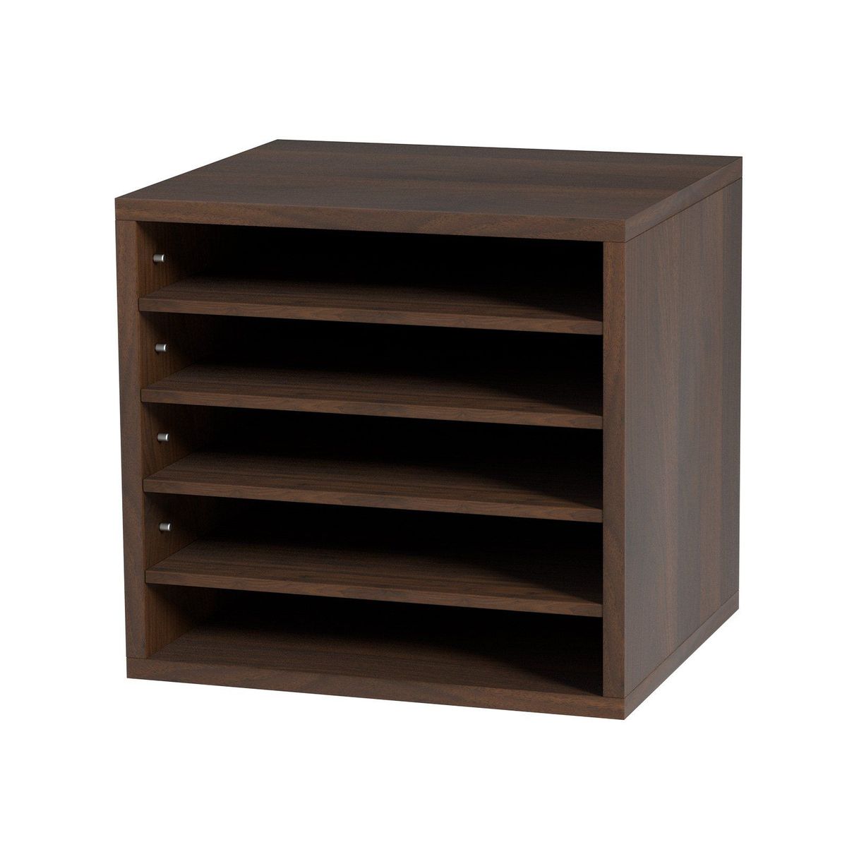 VEVOR Literature Organizers, 5 Compartments Office Mailbox With Adjustable Shelves, Wood Literature Sorter 13.9x12x13 Inches For Office, Home, Classroom, Mailrooms Organization, EPA Certified, Brown_maomaolike.com