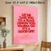 "Good Life" Disco Lyric Painting Poster, Vibrant Pink Typographic Disco Ball Poster, Retro House Techno Themed Decor Suitable For Home Studio, Living_maomaolike.com