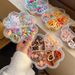 Unisex Candy color children's gift box Rubber band headband Cute baby hair harmless High stretch hair band hair accessories_maomaolike.com