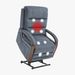 Power Lift Recliner Chair For Elderly, Recliner Chair With Massage & Heat, Electric Leather Lift Recliner Chair For Living Room With Side Pocket, Blue_maomaolike.com