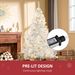 6 Ft Tall Prelit Christmas Tree Douglas Fir Artificial Christmas Tree With Realistic Branches, 250 Warm White LED Lights And 1000 Tips, White_maomaolike.com