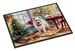 American Eskimo Christmas Cookies Doormat Front Door Mat Indoor Outdoor Rugs For Entryway, Non Slip Washable Low Pile, 24H X 36W_maomaolike.com