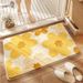 Simple Dirty And Dustproof Wear Resistant Fresh Flower Bathroom Toilet Cashmere Floor Mat Room Doorway Decorative Floor Mat Home Decor Dekoarredamento_maomaolike.com