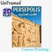 Persepolis Ancient Relief Painting Poster, Vintage Intricate Stone Carvings Of Mythical Creatures & Figures Poster, Cultural Historical Decor Ideal_maomaolike.com