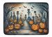 Cat Cemetery Spooky Halloween Memory Foam Kitchen Mat Machine Washable Anti-Fatigue Mat Cushion Comfort Bath Mat Or Kitchen Rug_maomaolike.com