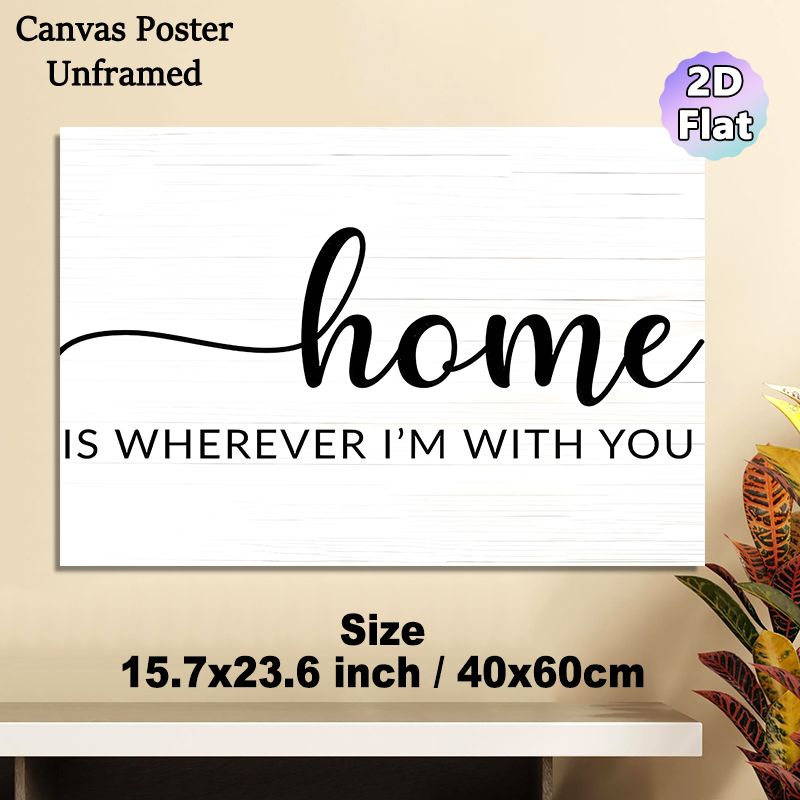 Home Quote Painting Poster, Minimalist Typographic Poster, Warm Heartfelt Message Ideal For Living Room, Bedroom And Cozy Home Spaces_maomaolike.com