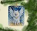 American Eskimo My Angel Porcelain Ornament Christmas Tree Hanging Decorations For Home Christmas Holiday, Rectangle, Gift, Multicolor_maomaolike.com