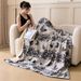 Class A Three-Dimensional Carved Milk Velvet Autumn Winter, Suitable For Naps, Office Air Conditioning, Sofa, Small Quilt, Shawl,_maomaolike.com