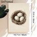 Bird Nest With Eggs Painting Poster, Delicate Watercolor-style Poster, Soft-toned Nest With Speckled Eggs, Delivers Natural Tranquil Ambiance For_maomaolike.com