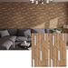 Mosaic Wood Grain Aluminum Plastic Board Self-Adhesive Waterproof Moisture-Proof Background Wall_maomaolike.com