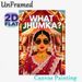 Indian Wedding Themed Painting Poster, Vibrant Stylized Desi Bride With Statement Jhumkas & Sunglasses Poster, Eye-catching Cultural Design Ideal For_maomaolike.com
