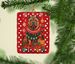 Shar Pei Holiday Christmas Porcelain Ornament Christmas Tree Hanging Decorations For Home Christmas Holiday, Rectangle, Gift, Multicolor_maomaolike.com