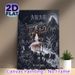 Coral Tomb Deep Sea Fantasy Painting Poster, Dark Monochromatic Gothic Underwater Scene Poster, Mysterious Underwater Adventure Artwork Ideal For Home_maomaolike.com