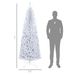 Pencil Christmas Tree, Unlit Artificial Christmas Tree Slim Douglas Fir Xmas Tree With Realistic Branches, Halloween Tree With Tips, White_maomaolike.com
