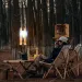 Mini Solar/USB LED Camping Lantern Rechargeable Emergency Power Bank Foldable Portable 4 Light Modes For Camping Fishing_maomaolike.com