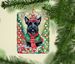 Scottish Terrier Christmas Porcelain Ornament Christmas Tree Hanging Decorations For Home Christmas Holiday, Rectangle, Gift, Multicolor_maomaolike.com