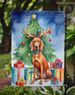 Redbone Coonhound Christmas Reindeer Garden Flag Mailbox Flag Decorative Yard Flag Banner Outside Patio Artwork Yard Flower Beds, Garden Size, Multicolor_maomaolike.com
