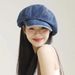 Hot Sale Ladies Stylish Retro Octagonal Cowboy Hat Women Lightweight Breathable Sun Protection Beret with Long Brim for Photo_maomaolike.com