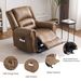 Futon Sofa Bed, Velvet Futon Couch For Living Room, Recliner Sleeper Sofa Bed With 2 Cup Holders, Removable Armrests, Metal Legs, Brown_maomaolike.com